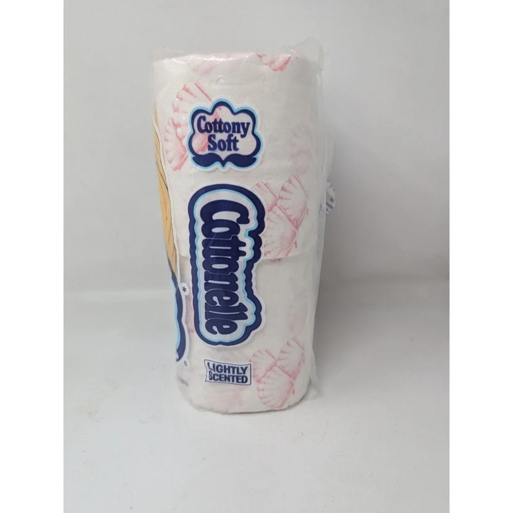 Vintage 1977 Cottonelle Pink‎ Color Seashell Print Toilet Paper Package 70s
